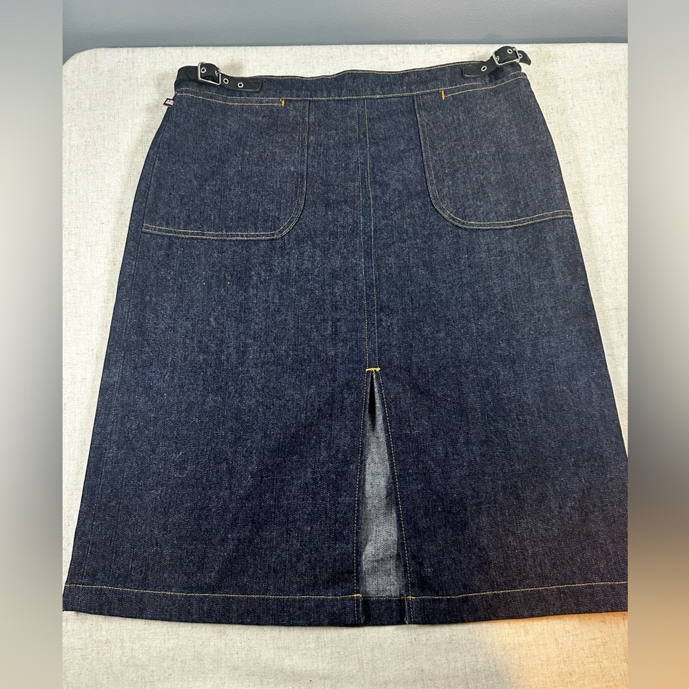 Ralph Lauren Denim Skirt Dark Wash Size 12